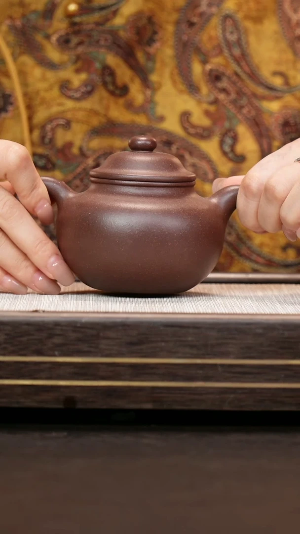 茶壶紫砂91底槽清  莲子壶