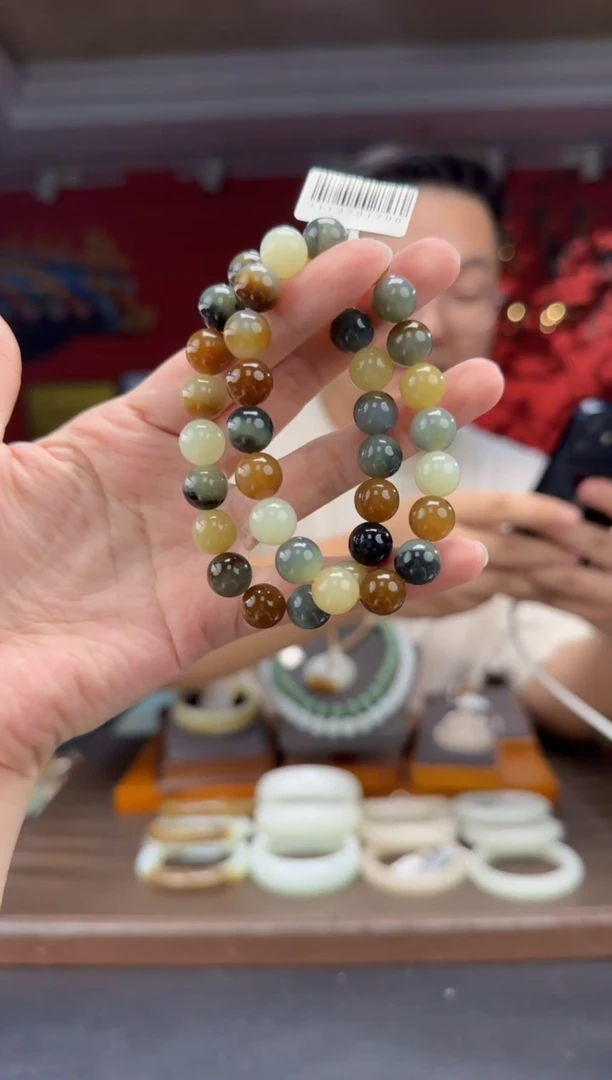 未镶嵌手串和田玉楼兰三色单圈手串多样性发货拍一发一