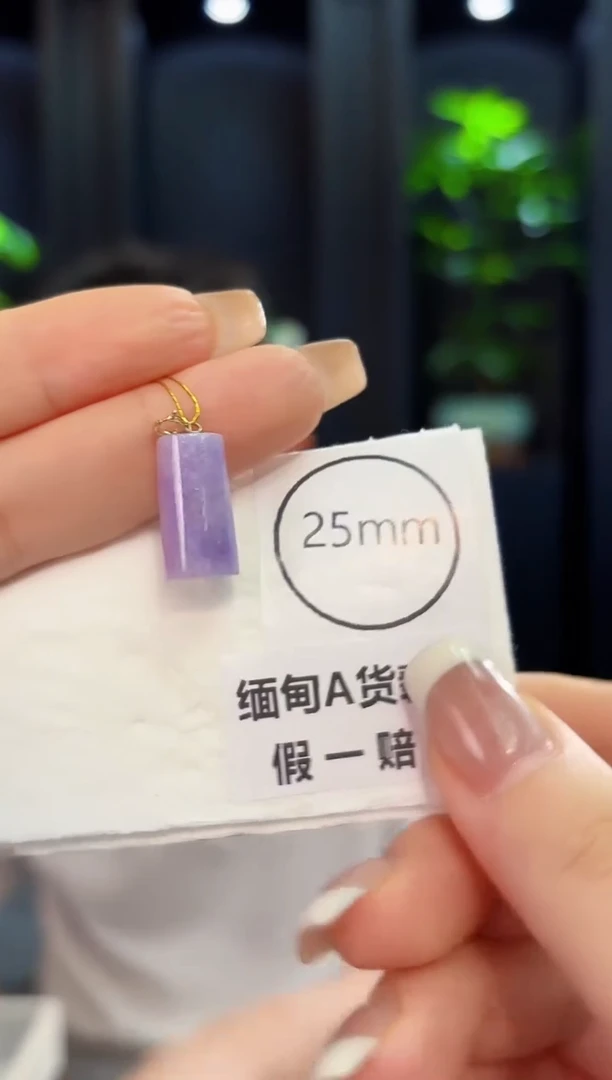 翡翠18K金镶嵌颈饰 缅料A货/支持复检/一件