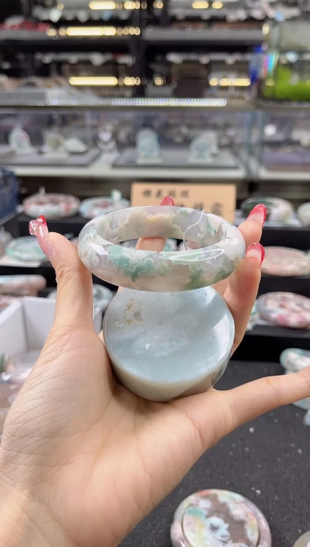 未镶嵌手镯石英质玉59-60圈口 （赠品镯心）2S937