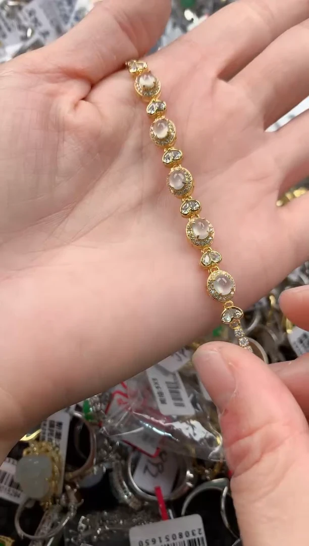 银S925镶嵌戒指翡翠111--------9