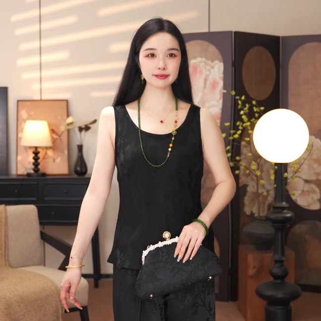 【新竹】新中式国风花萝背心