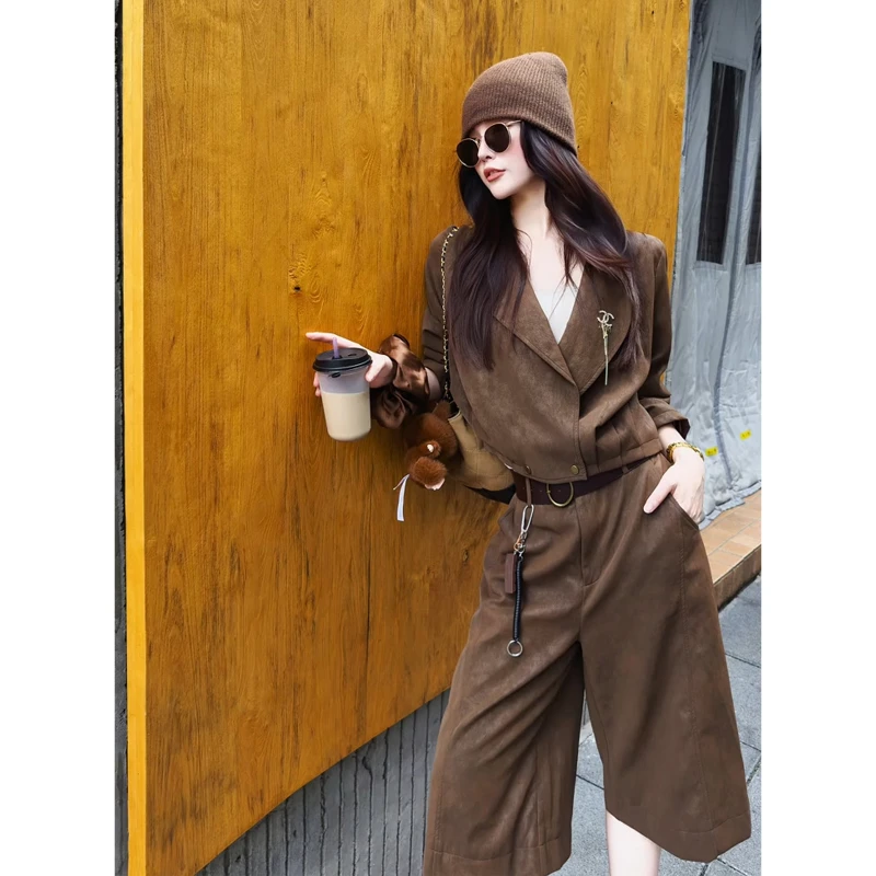 初秋姐系贵感穿搭chic高级感巨好看气场强大老钱风美拉德气质套装