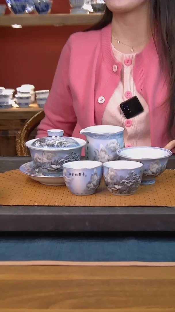 包*星简装家用款5件套 白瓷陶瓷茶具
