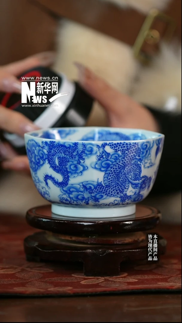 摆件陶瓷新华网瓷-含月阁45