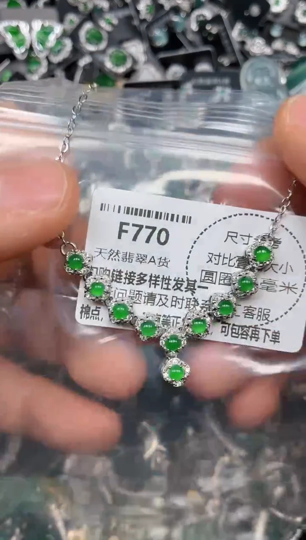 颈饰未镶嵌翡翠F770项链