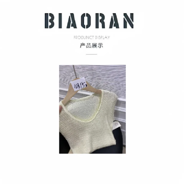 BIAORAN/标冉2025春季新款休闲针织上衣4815