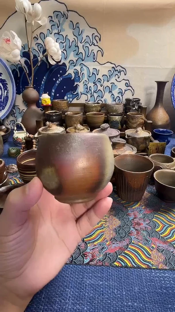 主人杯日式备前烧茶具茶周边