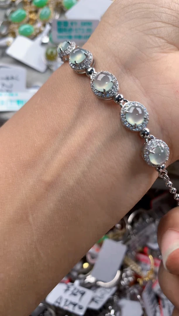 银S925镶嵌戒指翡翠555                6