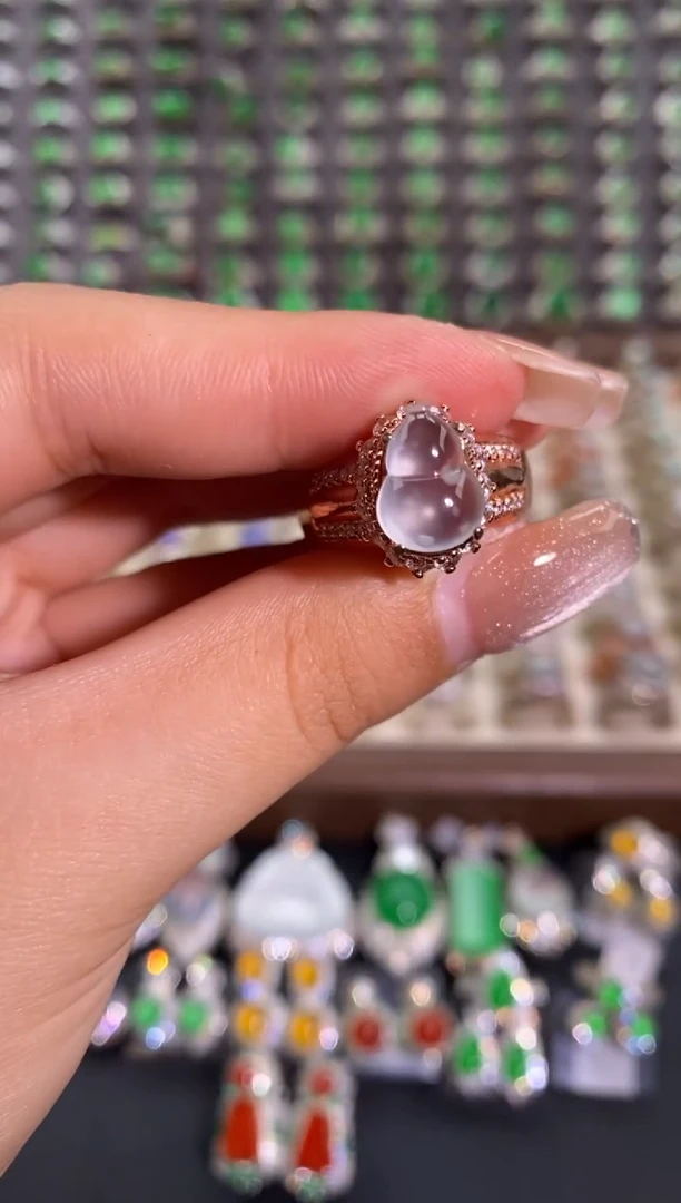 未镶嵌戒指翡翠天然缅甸A货翡翠未镶嵌 粉丝福利