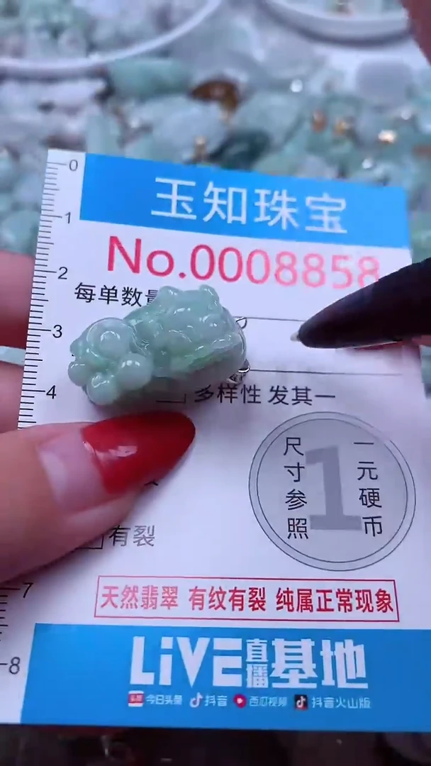 吊坠(不含链)未镶嵌翡翠8858