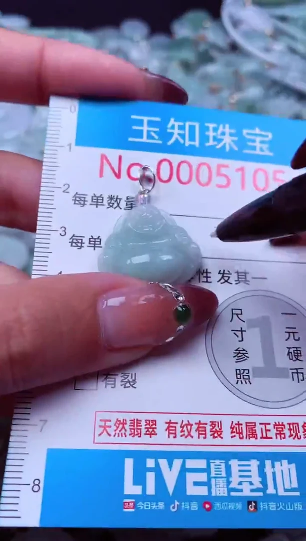 吊坠(不含链)未镶嵌翡翠5105