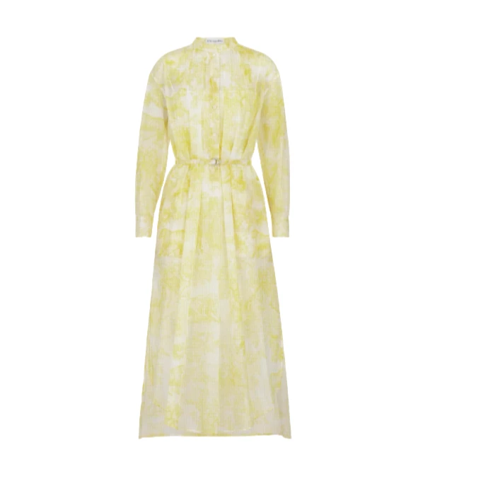 全新未使用 DIOR/迪奥 Dioriviera 中长款衬衫式连衣裙/38