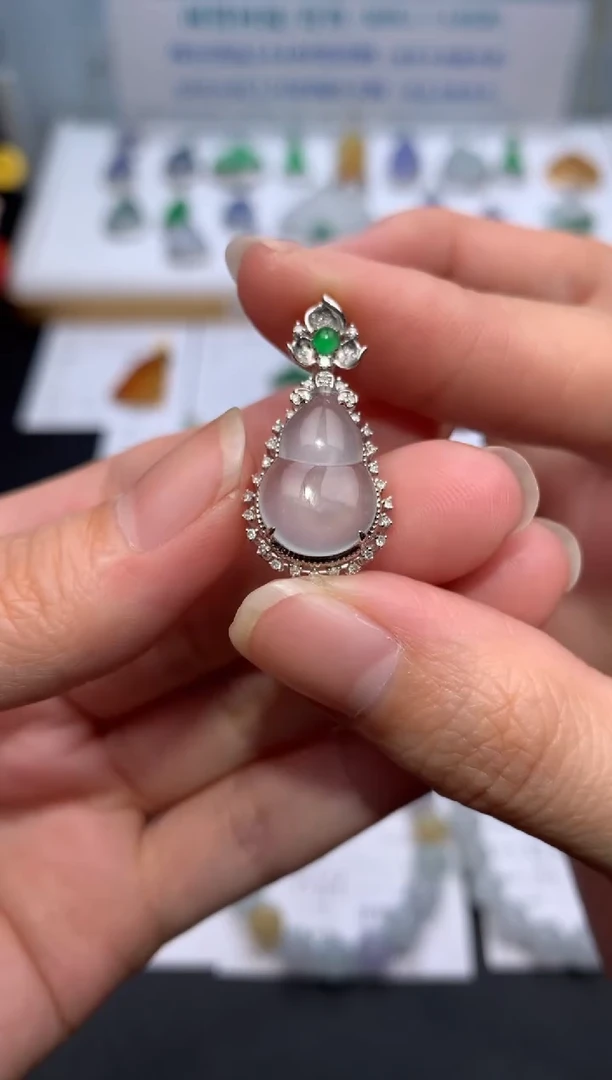 【闪购商品】定制翡翠18K金镶嵌模式推广期24小时鉴赏期