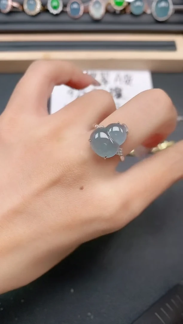 银S925镶嵌戒指翡翠11111