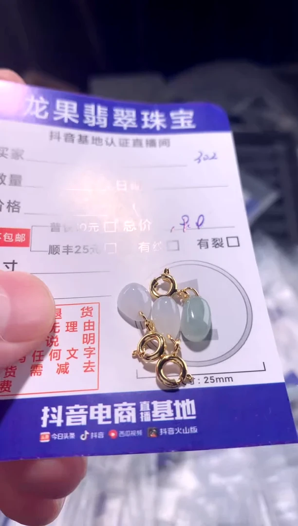 颈饰未镶嵌翡翠水滴302