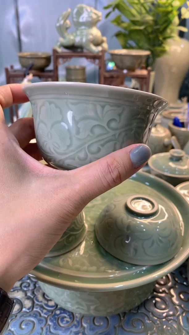 耀州窑章*西安发货 香炉盖子 微瑕处理