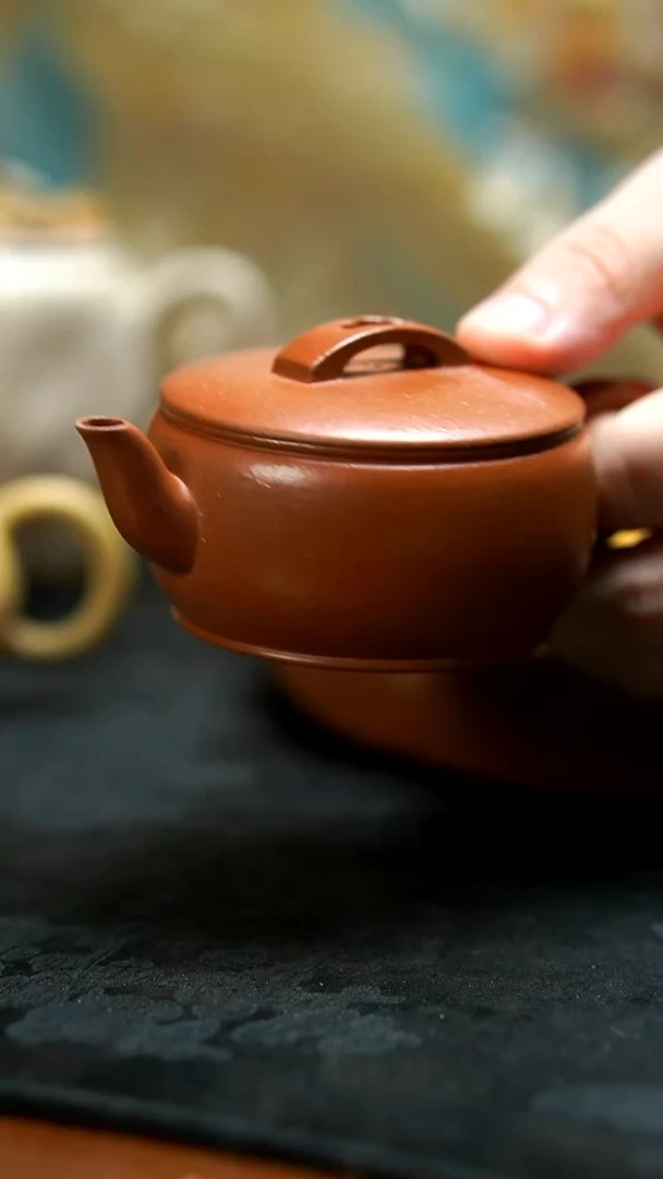 茶壶紫砂朱泥汉瓦壶