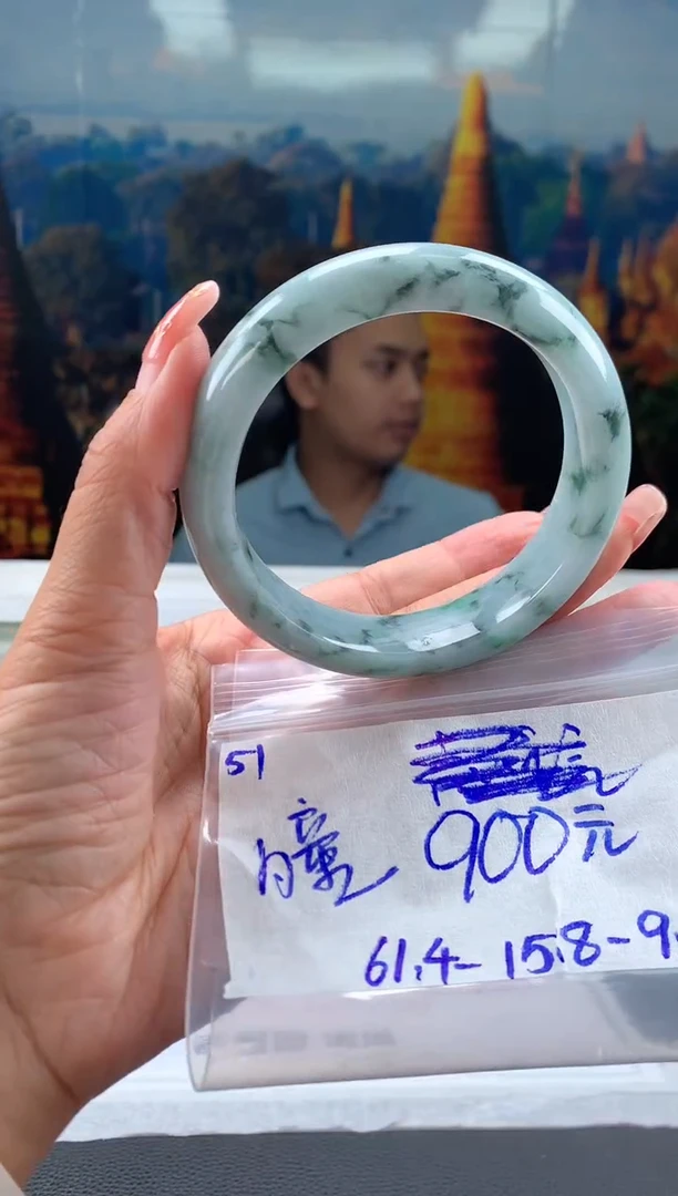 未镶嵌手镯翡翠瞳翡翠手镯 下单联系小耳机#51