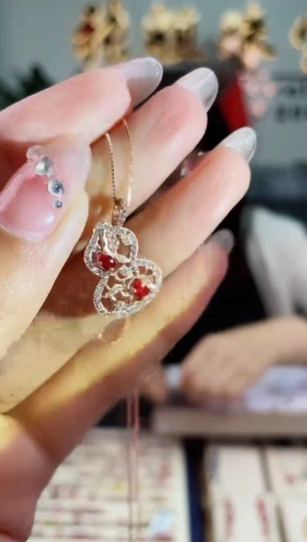 【闪购商品】彩色蓝宝石颈饰银S925镶嵌无证书