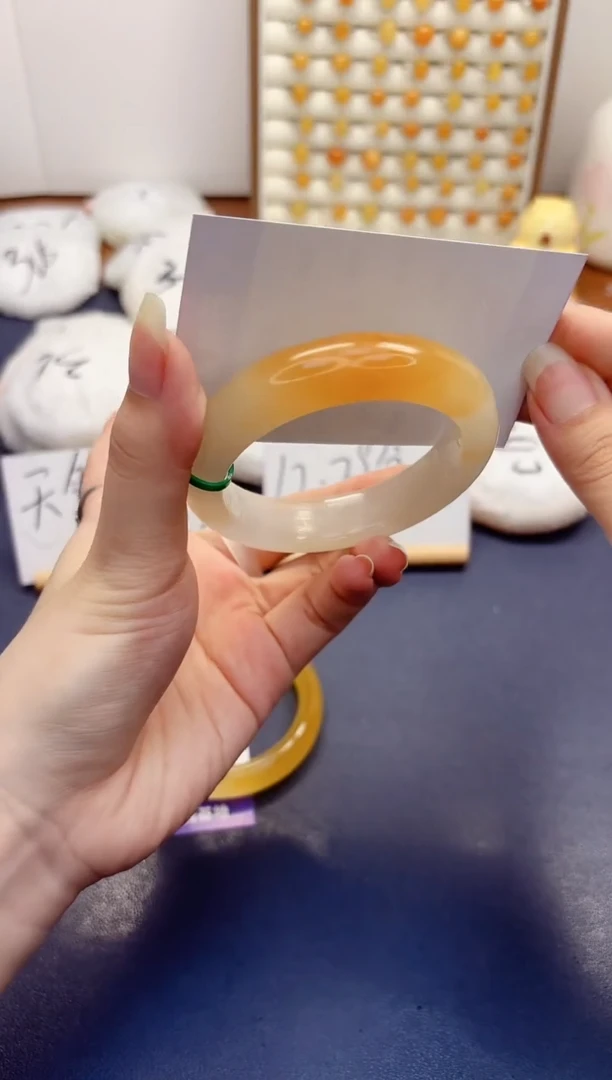 石英质玉手镯未镶嵌464-财气镯-圈口56