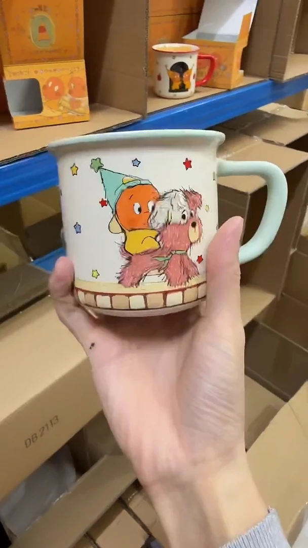 瓷片绿把手汪星人细柄