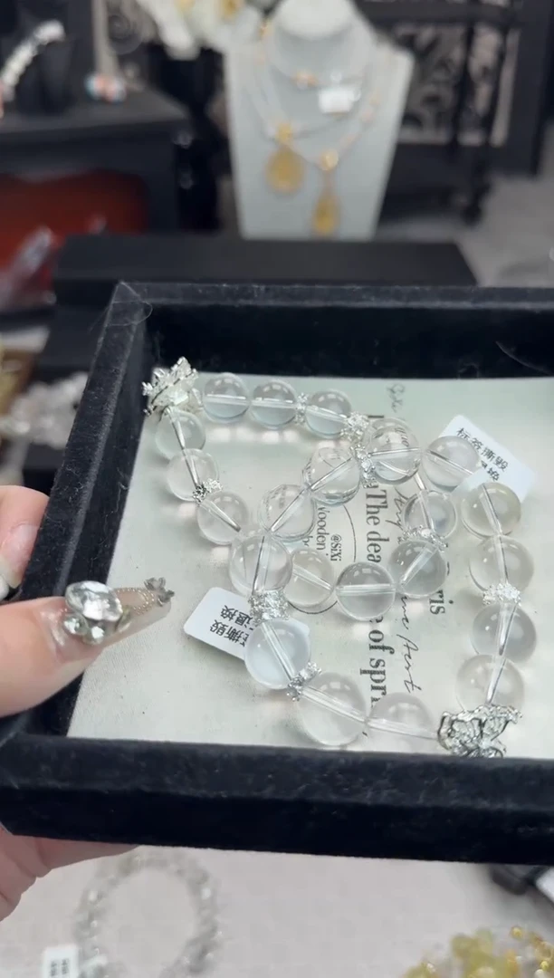 水晶手链未镶嵌天然水晶 多样性发货