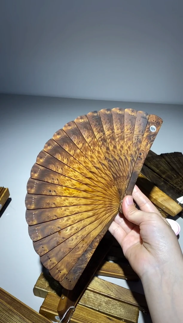 金丝楠16cm金丝楠木小叶桢楠扇551