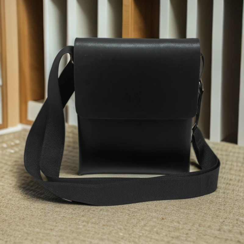 男士机能斜挎包高档双层时尚休闲多功能商务日系韩版单肩简约简约