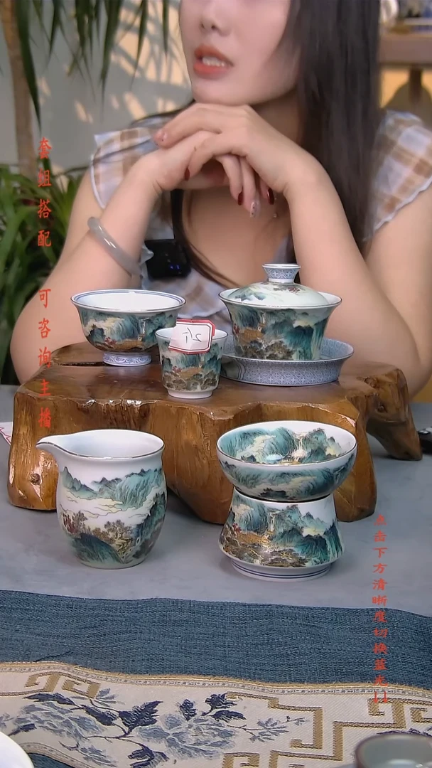 简装家用款6件套 白瓷陶瓷茶具