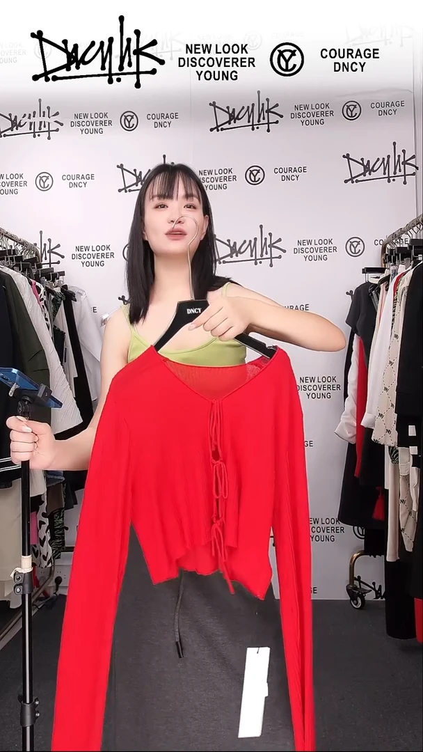 绑结镂空针织开衫均码