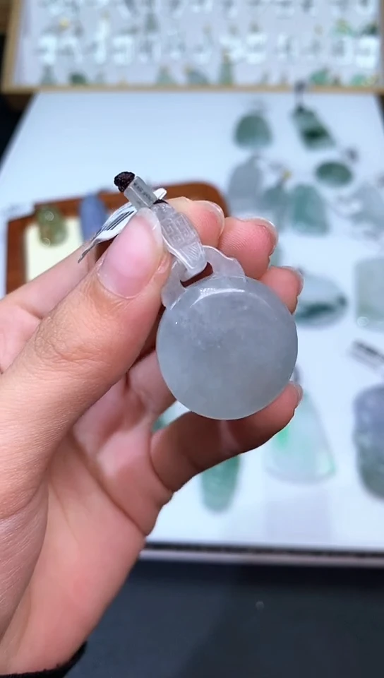 吊坠(不含链)未镶嵌翡翠38仿古牌