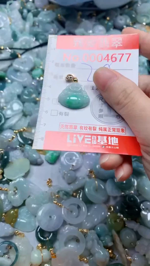 翡翠未镶嵌吊坠(不含链)4677