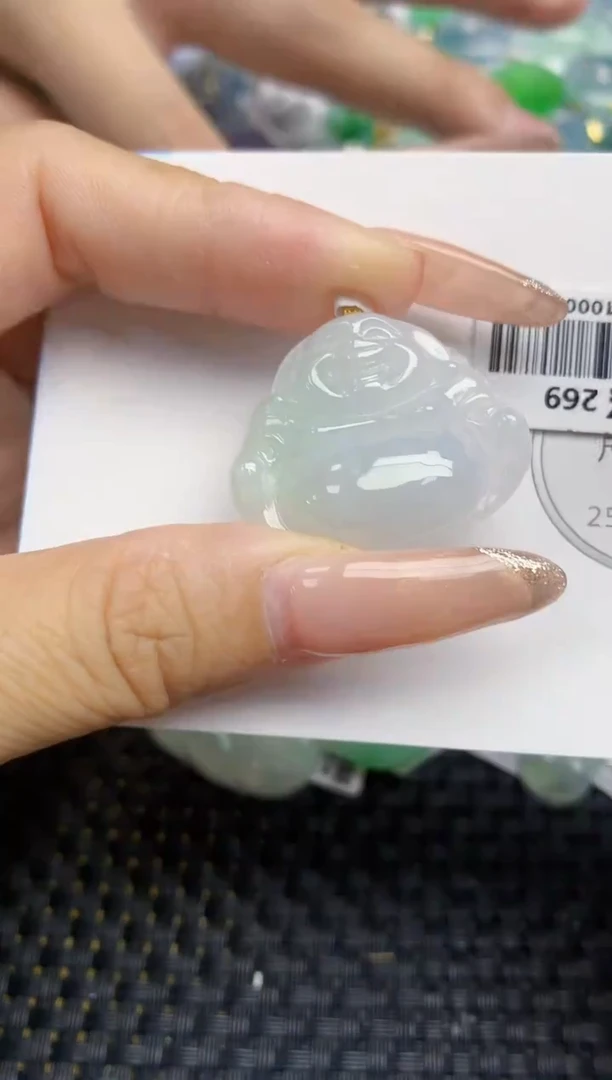 颈饰未镶嵌翡翠天然缅甸A货翡翠百元以上9元证书费自理