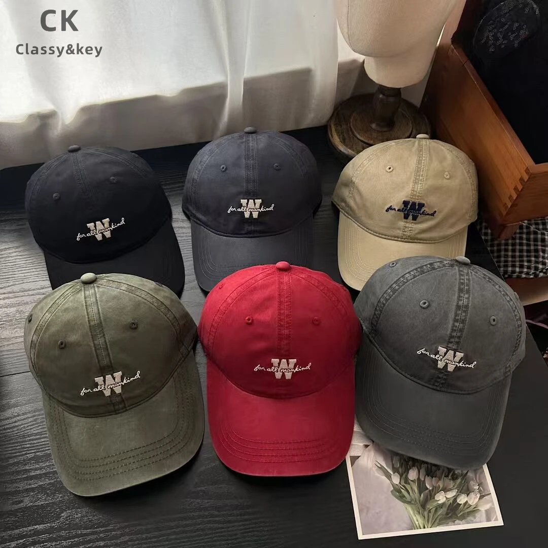 Classy key新加坡设计师联名款软顶字母刺绣棒球帽可调节鸭舌帽子