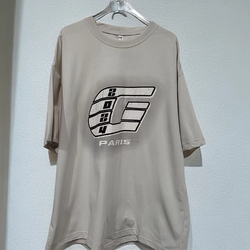 【88A25-米色】潮品圆领T恤