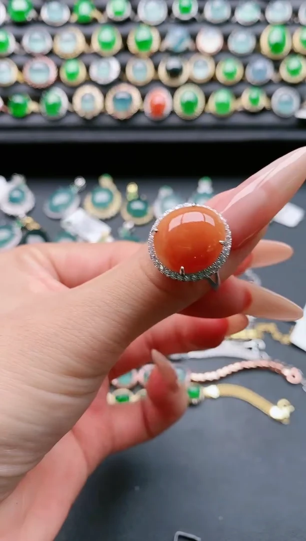 【闪购商品】翡翠戒指银S925镶嵌111111