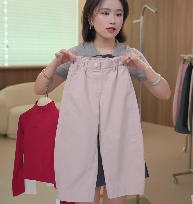 【现货】leomama女童裤子春秋款洋气儿童休闲裤宽松女大童时尚长裤