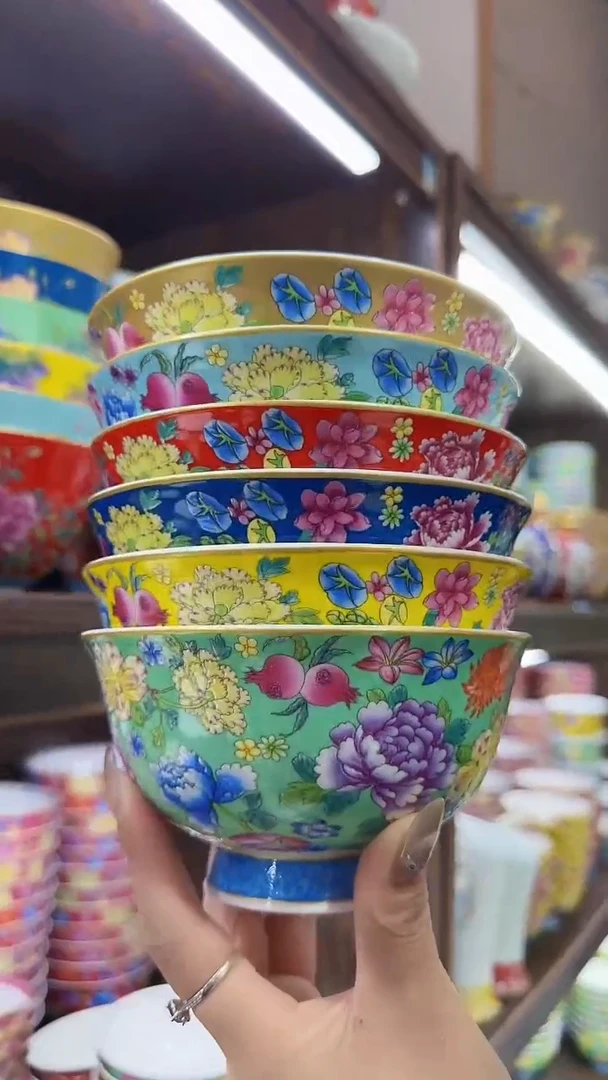 【闪购商品】瓷片5英寸饭碗6个景德镇陶瓷【秦坊】