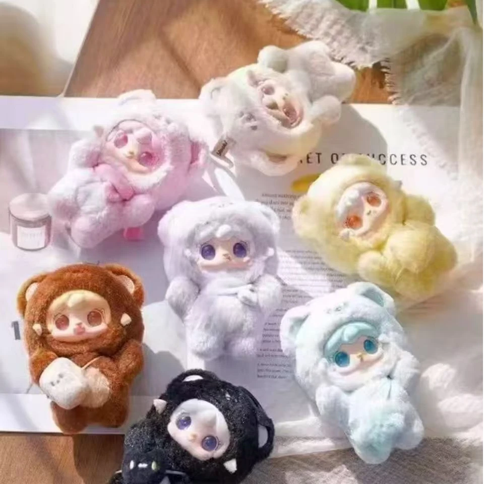 【拆盒】yooki氧氧四代V4咬一口小熊系列毛绒盲盒