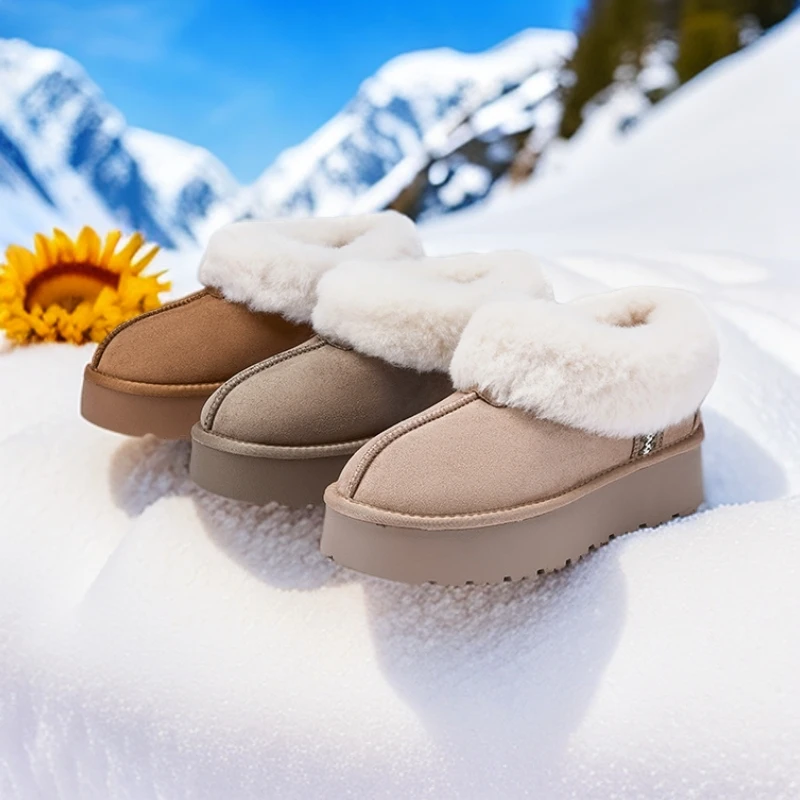 【琥珀流光】双11同价热风冬季商场款女时尚休闲雪地靴毛毛鞋勃肯