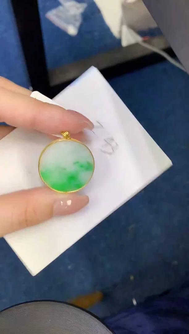 【闪购商品】翡翠颈饰18K金镶嵌000000000