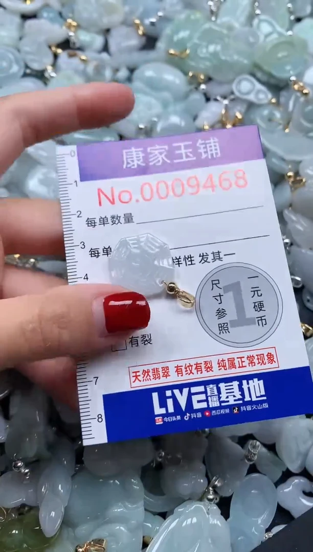 翡翠未镶嵌吊坠(不含链)9468