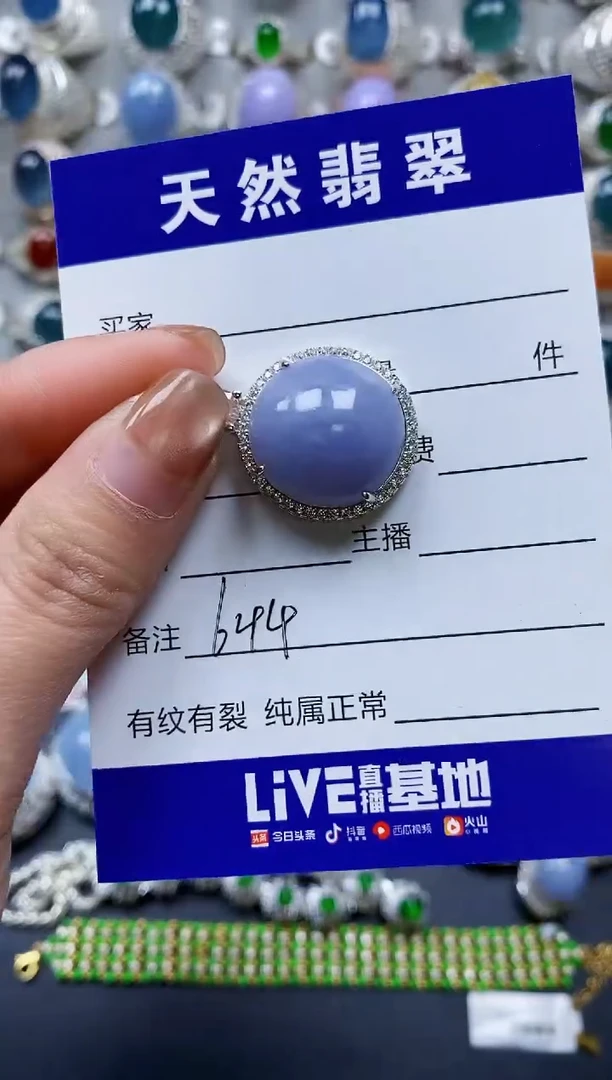 【闪购商品】翡翠颈饰银S925镶嵌0644