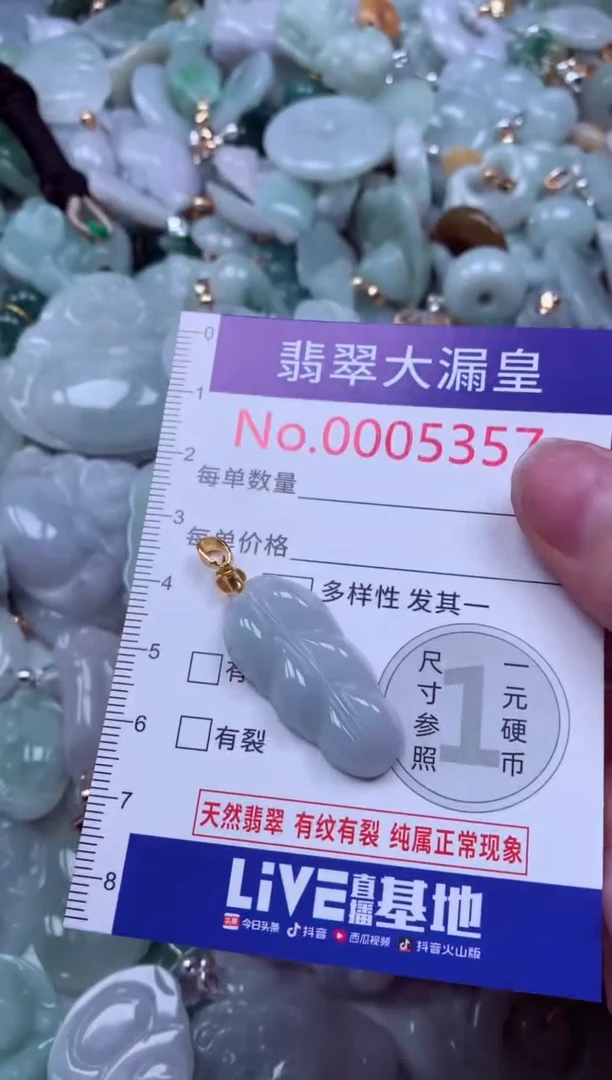 吊坠(不含链)未镶嵌翡翠5357