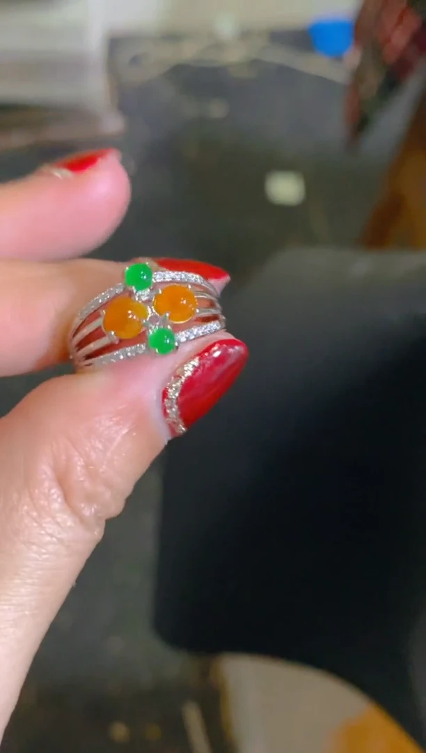 未镶嵌戒指翡翠天然A货翡翠 多样性发货 假一罚四