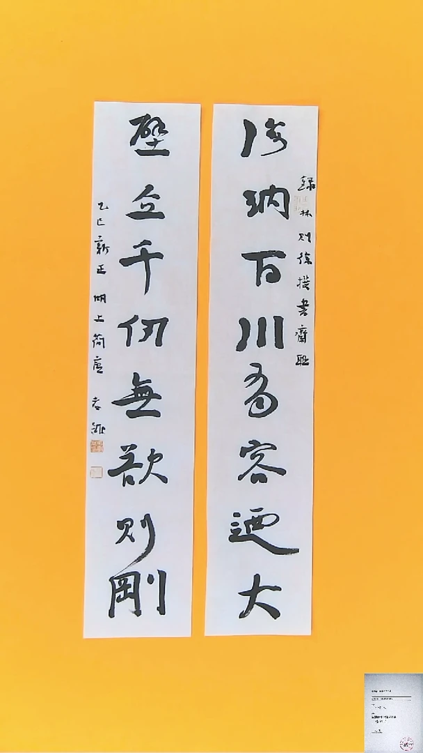 【闪购商品】书法江孝龙书法作品海纳百川69*13