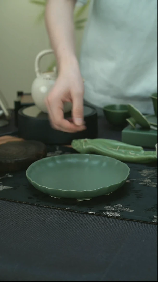 全品 邛窑青瓷 壶承