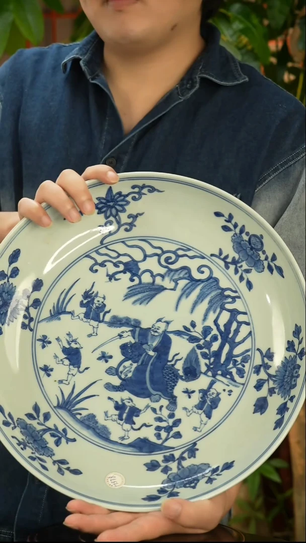 无青花神话故事赏盘