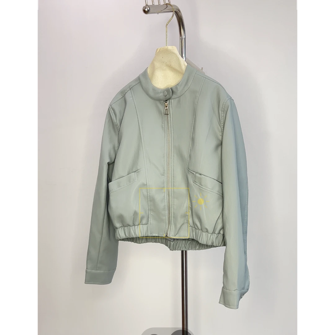 拾光家PU短款外套3199